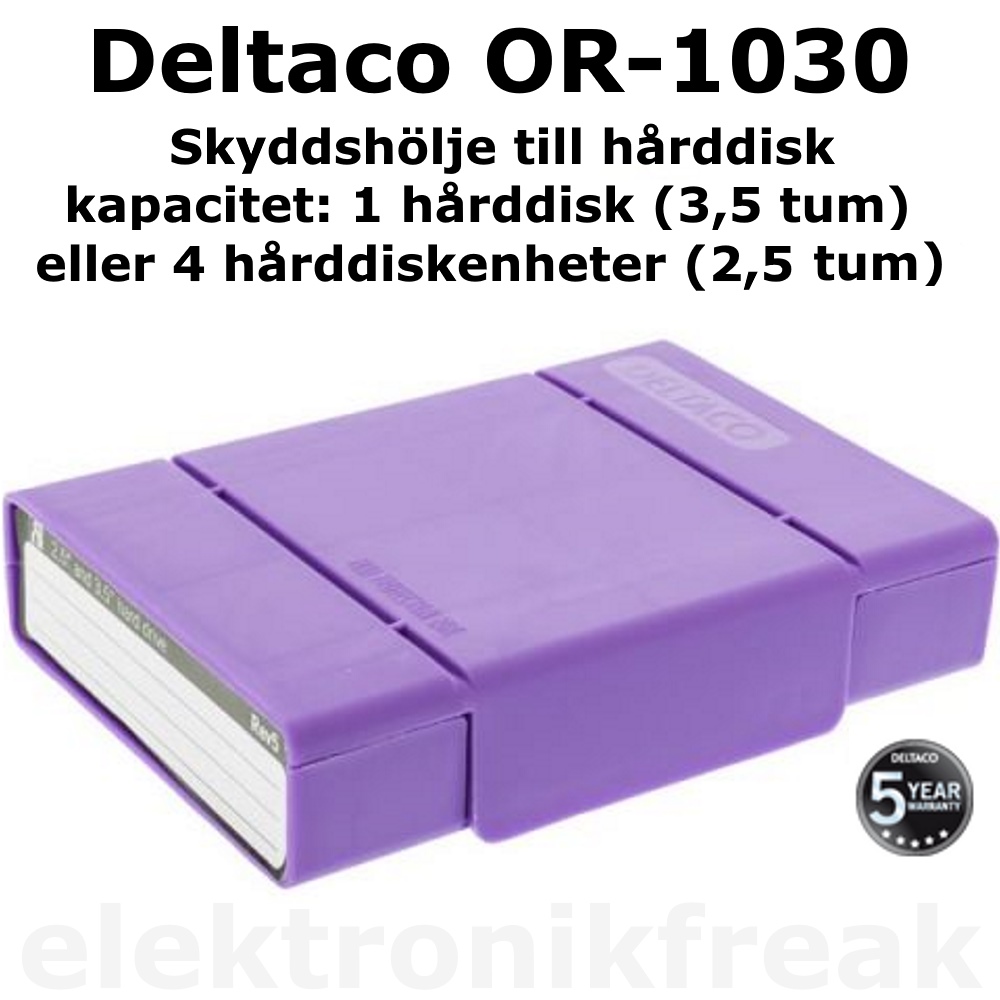 DELTACO h&aring;rddiskfodral skyddsfodral