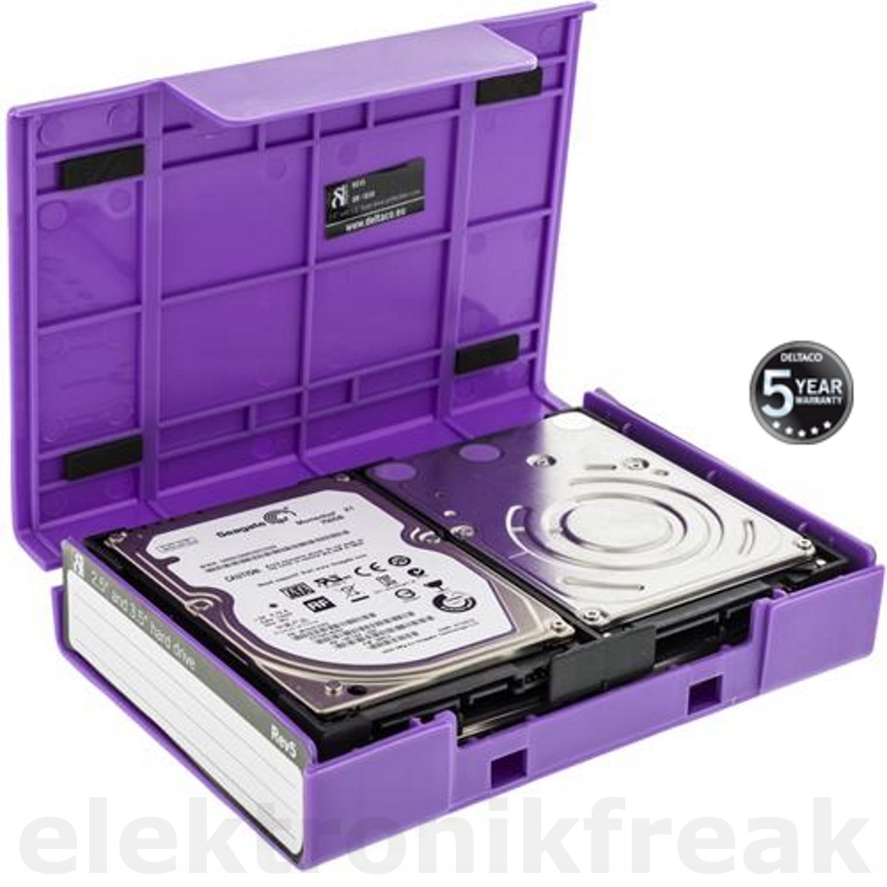 DELTACO h&aring;rddiskfodral skyddsfodral