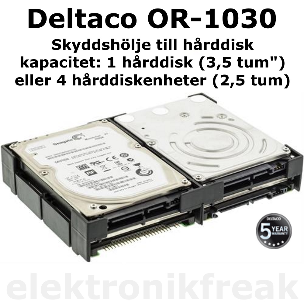 DELTACO h&aring;rddiskfodral skyddsfodral